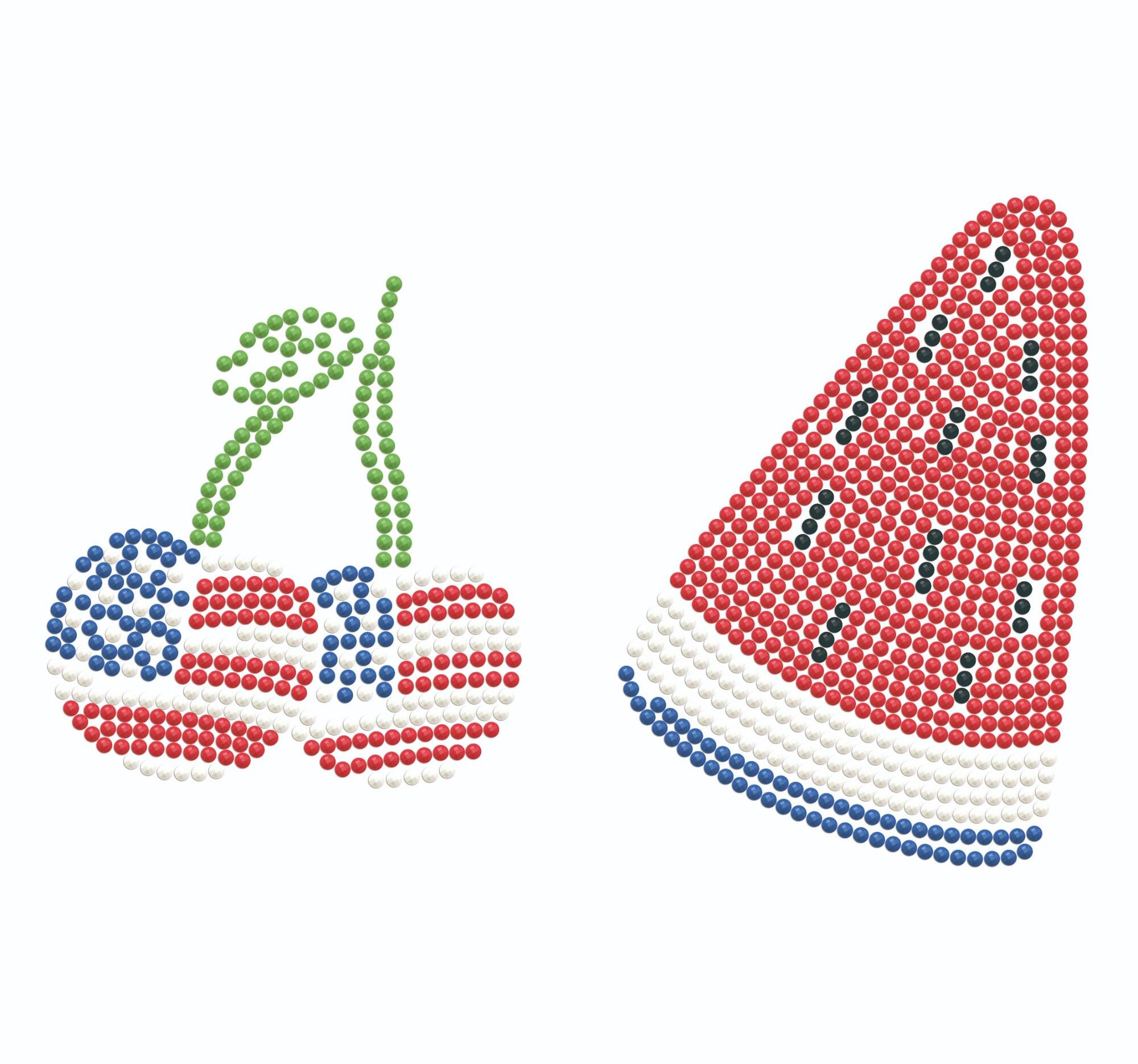 Diamond Dotz® Red, White & Blue Patriotic Fruits Iron-On 'n' Dot Kit